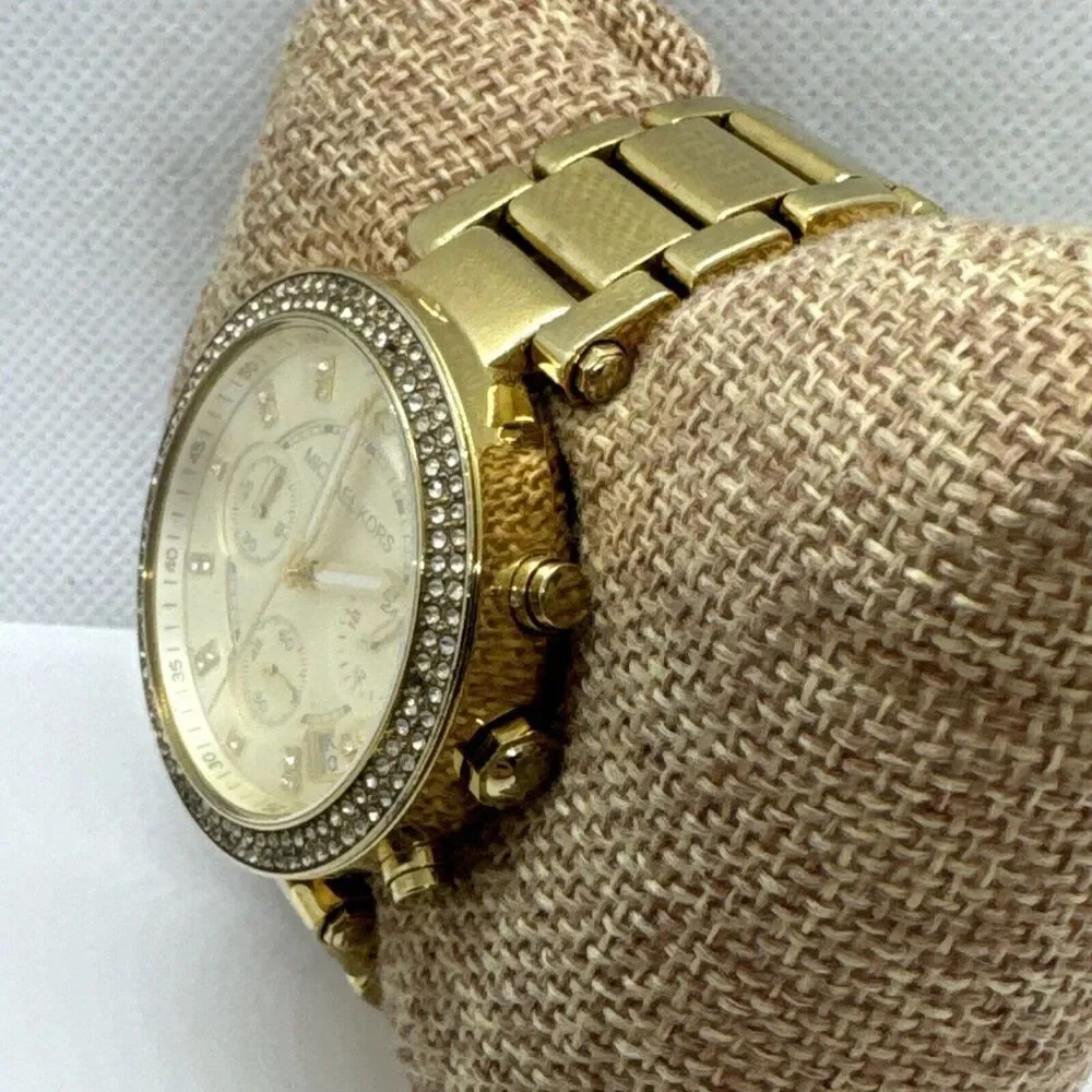 Michael Kors Parker MK5354 Women's Gold Stainless Steel Analog Dial Watch JNA614